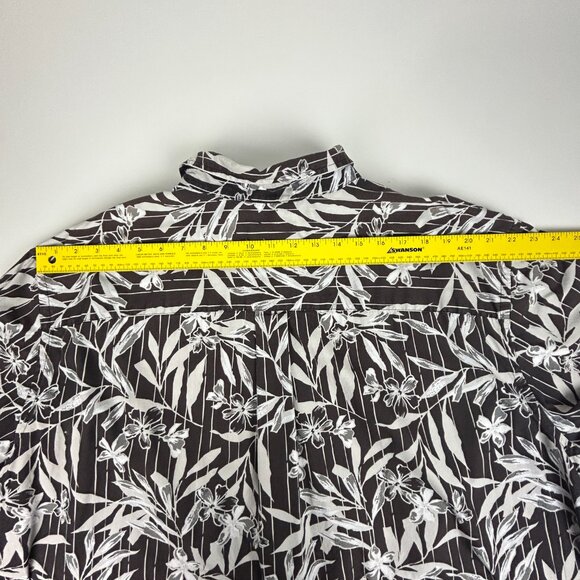 HB Harbor Bay‎ Shirt Mens 2XLT Hawaiian Brown Cream Short Sleeve 100% Cotton - Picture 9 of 12